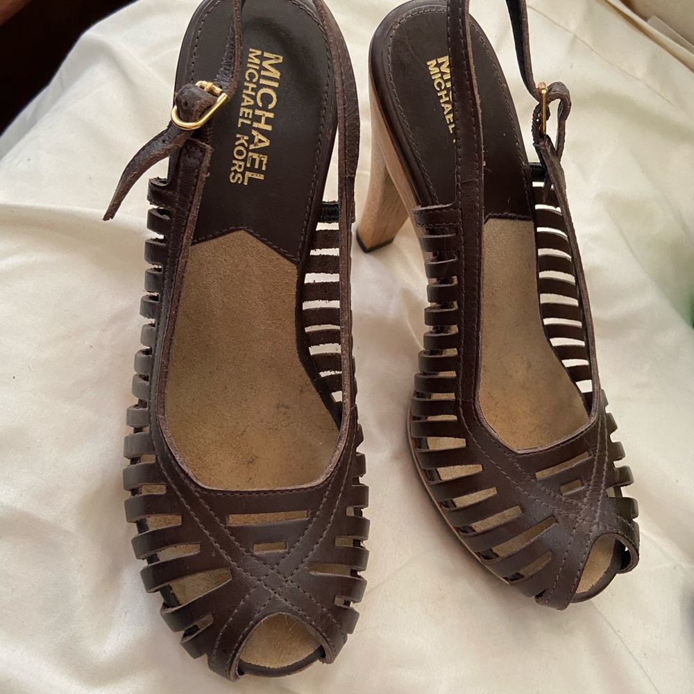 silhouette clog michael kors heels
